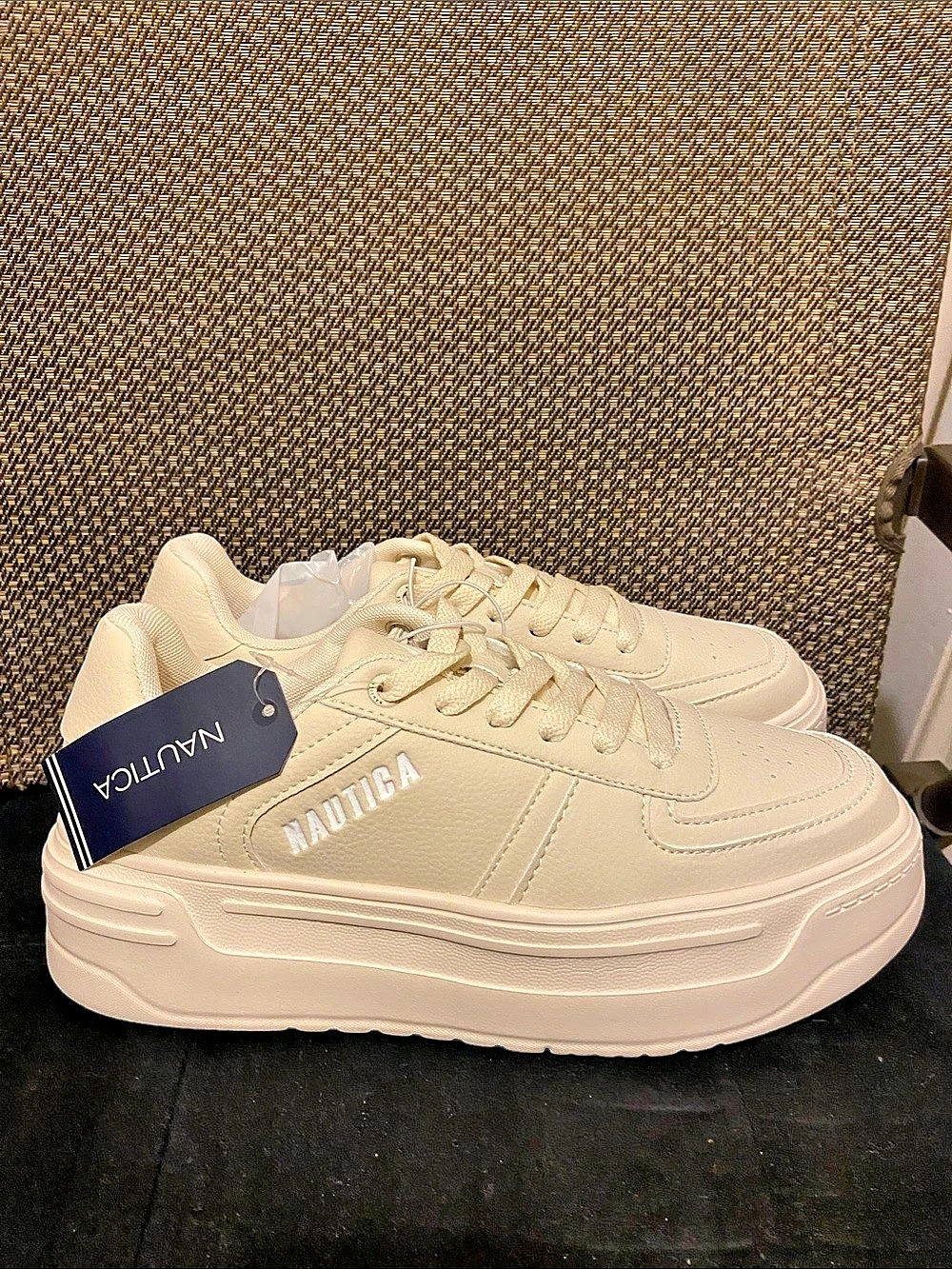 Nautica Aelisa Chunky Platform Sneaker Cream US 8.5